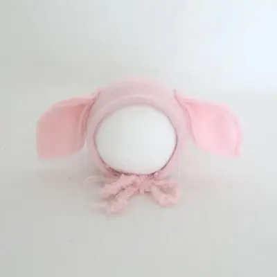 Brown Wool Ear Hat for Newborn Baby Photo Studio