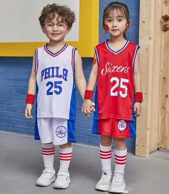 Girls Basketball Vest Red 25 Number Sportswear