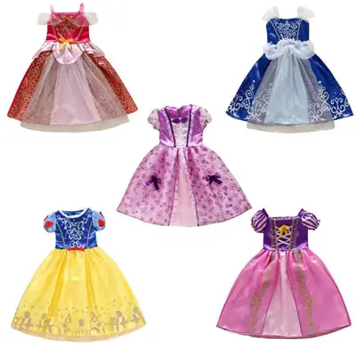 Frozen Princess Dress Blue Yellow Tulle Skirt