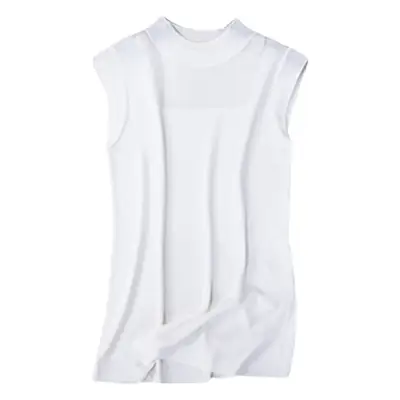 Women's Light Gray Sleeveless Summer Shirt