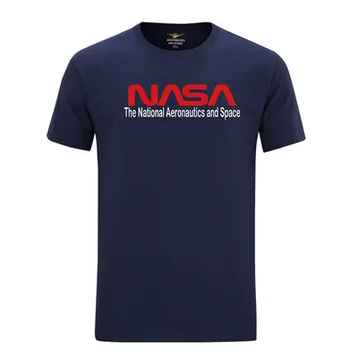 Nasa Printed Grey T-Shirt for Men