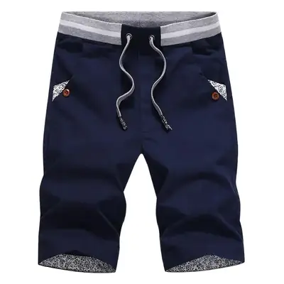 Men 2019 Summer Straight Cut Shorts Cream Gray