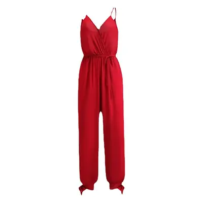 Blue New Sling Amazon Jumpsuit Cross-border Printed Sexy Backless T-neck