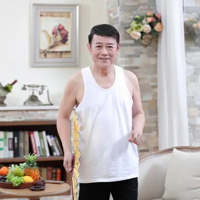 Middle-aged Men Pure Cotton Vest Large Size Sweat Absorbent
