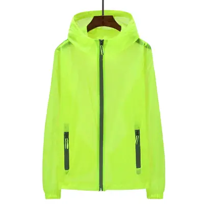 Orange Reflective Zipper Hoodie for Men Plus Size