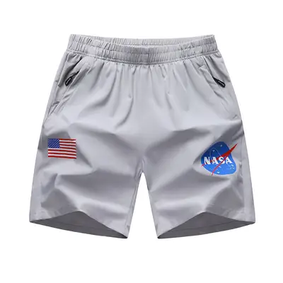 2023 Men NASA Joint Sports Shorts Black Large