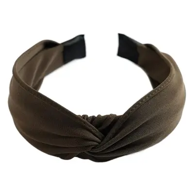 Women Korean Style Wide Brim Hair Stamp Band Yellow