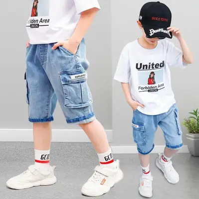 Boys Denim Shorts 2025 Summer New Style