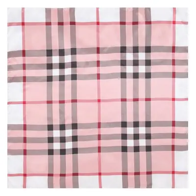 90cm Plaid Silk Scarf for Women Muslim Headscarf