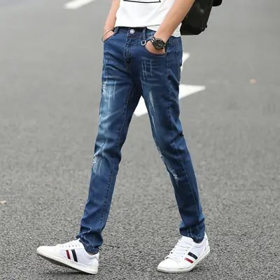 Korean Slim Fit Stretch Men's Jeans 2019