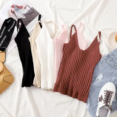 2024 Summer Knitted Camisole Women's Top