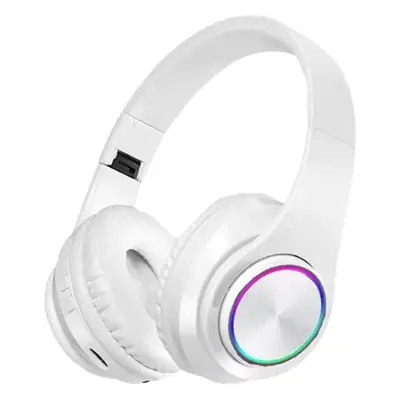 Wireless Bluetooth Headset with RGB Light & Comfortable Headband
