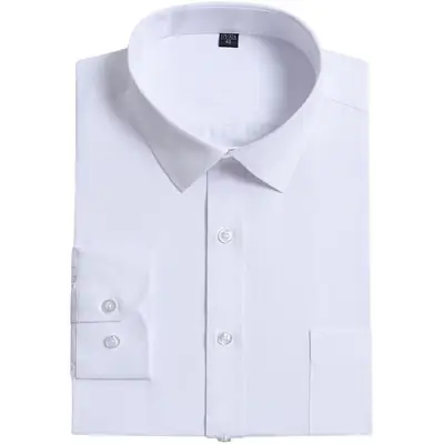 Pink Long Sleeve Business Men Shirt Youth Fit