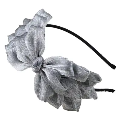 Pink Mesh Big Bow Headband for Women