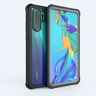 Three-In-One Shockproof Phone Case Transparent Huawei P30pro