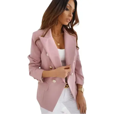 2025 Long Sleeve Double Breasted Suit for Women
