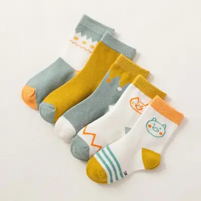 Spring & Autumn Cotton Baby Socks for Girls & Boys 0-12 Years