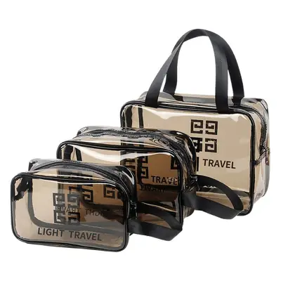 Transparent Travel Cosmetic Storage Bag Large Waterproof Pvc