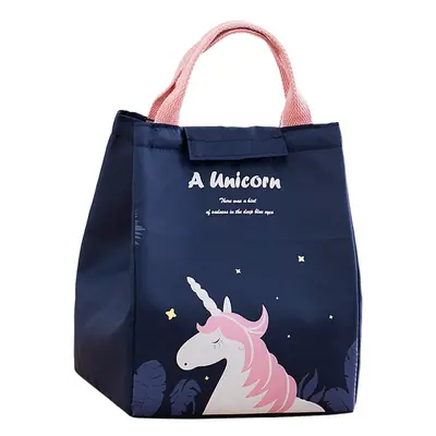 Pink Unicorn Lunch Bag New Nordic Style Student Office Portable