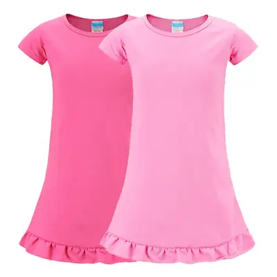 Children's Pink Ruffled Skirt T-Shirt OC1210