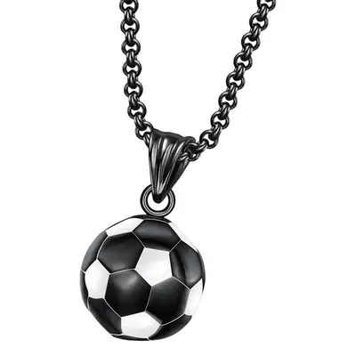 Golden Football Necklace for Men
