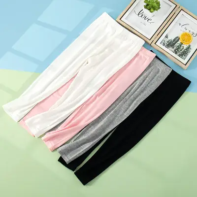 Children's Leggings Black Pink White Large