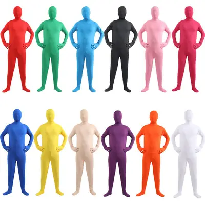 Halloween Adult Male Invisible One Piece Black