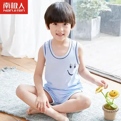 Kids Cotton Pajamas Summer Boys Large