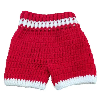 Red Handmade Photo Props for Newborn Photography Suit
