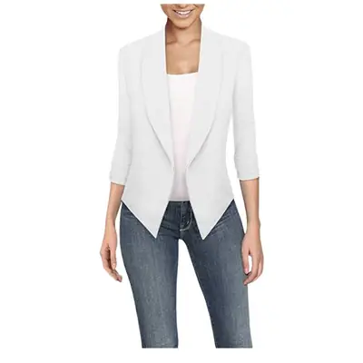 Women Long Sleeve Solid Color Cardigan Suit for Women