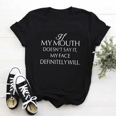 Mymouth T-Shirt Green Cotton Women Short Sleeve