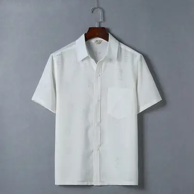 Middle-aged Tang Suit Short Sleeve Linen Chinese Style