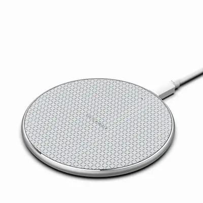 10W Fast Charging Metal Wireless Charger QI Plaid