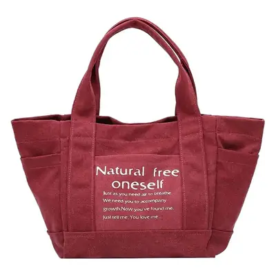 2019 Korean Style Women's Canvas Shoulder Bag Red