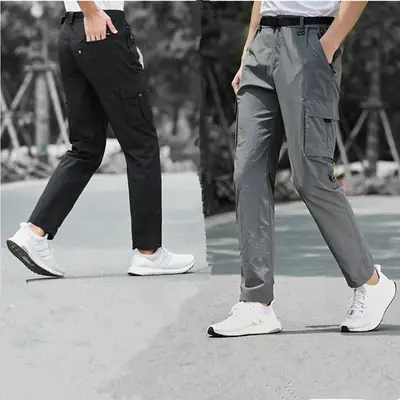 Men's Green Cargo Pants Casual Sportswear