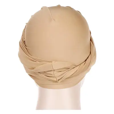 Muslim Headscarf Tan Solid Color Wrap