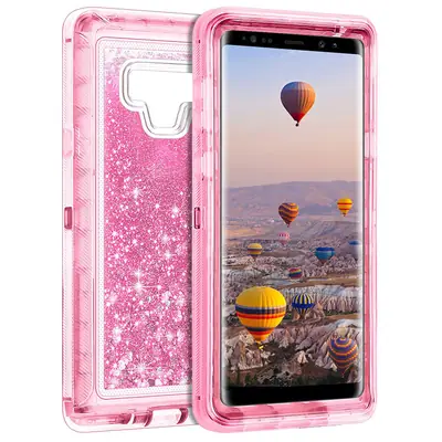 Samsung Note 9 S10 Plus Liquid Glitter Protective Case