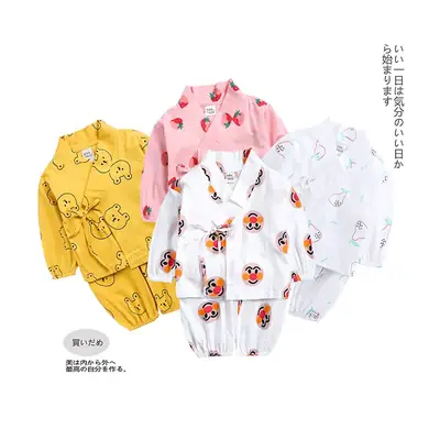 Newborn Heshang Baby Suit Yellow Pink White Spring Summer Casual Home Wear