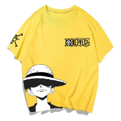 Luffy One Piece T-Shirt Pink Youth Casual