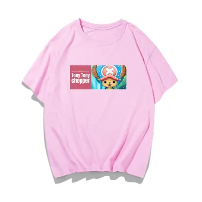 Men Women Blue Anime One Piece T-Shirt
