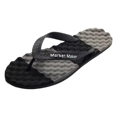 Cross-Border New Summer Men's Slippers Pvc Outdoor Non-Slip Massage Fashion Color-Blocking Waterproof Trendy Sports Flip-Flops