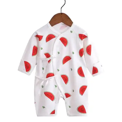 Baby Cotton Heart Print Long Sleeve Romper