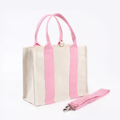 Green Canvas Shoulder Bag for Women