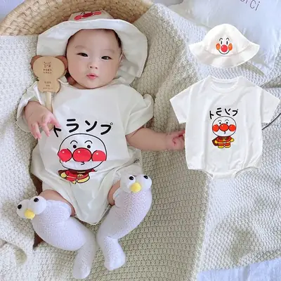Baby Wrap Fat Clothes White Triangle Newborn Jumpsuit