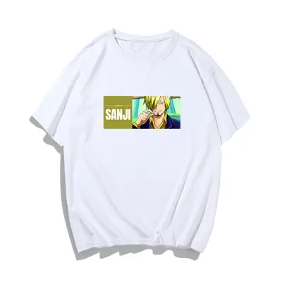 Men's Blue One Piece T-Shirt Shanzhi Anime Design