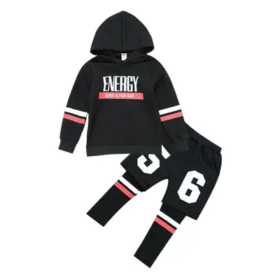 New Korean Style Baby Boys Suit Black Gray Cotton 2-Piece