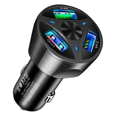 7A3 Usb QC3.0 Car Charger Fast Charging One-to-3 Mobile