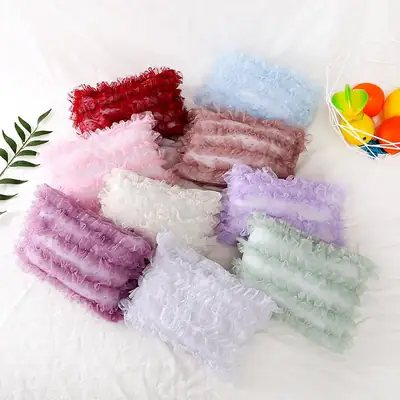 Green Ruffled Baby Hat Pillow Set Two-Piece Decor