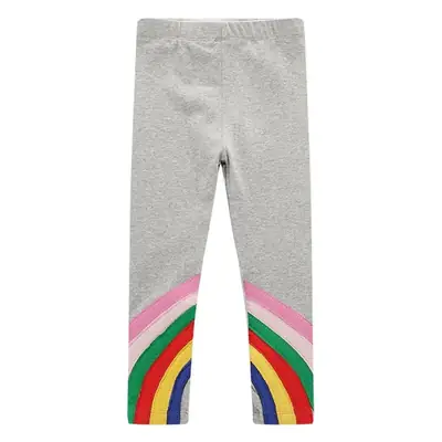 Girls Pink Dinosaur Printed Leggings Western Style