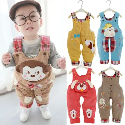 Baby's Fleece-Lined Sleeve Pants Set Open Fall Winter